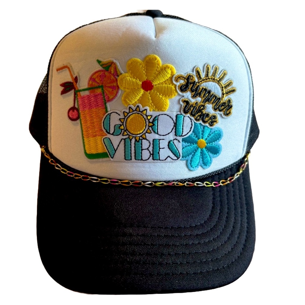 Colorful Embroidered Trucker Hat